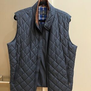 Brooks Brothers Navy Quilted Vest